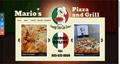 Desktop Screenshot of mariospizzaandgrill.com